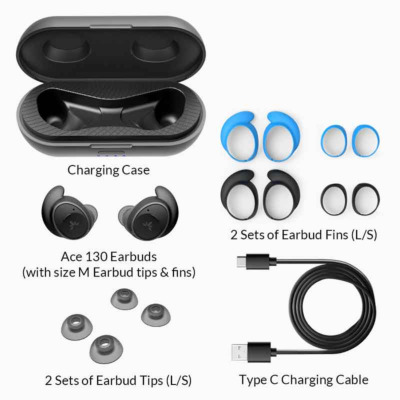 spec-05-Ace 130 Bluetooth 5.2 True Wireless Earbuds whats in box