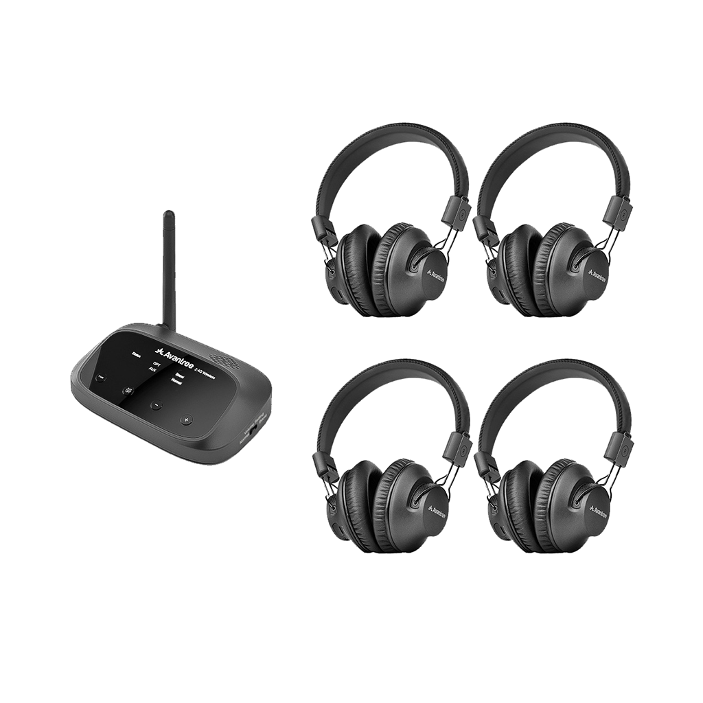 Avantree HT5009 - Auriculares inalámbricos Bluetooth de 40 horas para ver  TV con transmisor (digital óptico RCA AUX), soporte de paso, alcance de 164