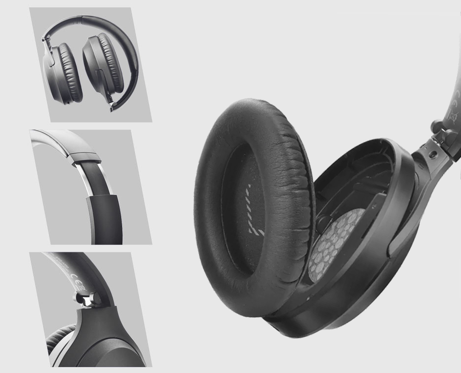 The earpds of Avantree Opera 6190 headphones are easily replaceable. The headband is adjustable and durable