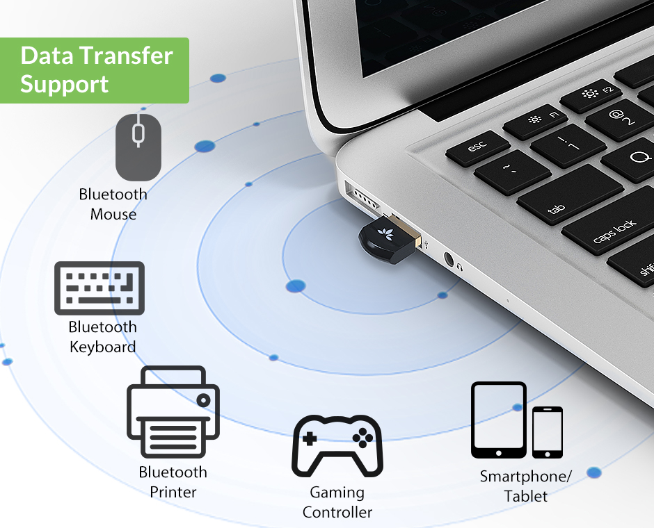 Avantree DG45 Bluetooth 5.0 USB dongle for windows PC for data transfer 