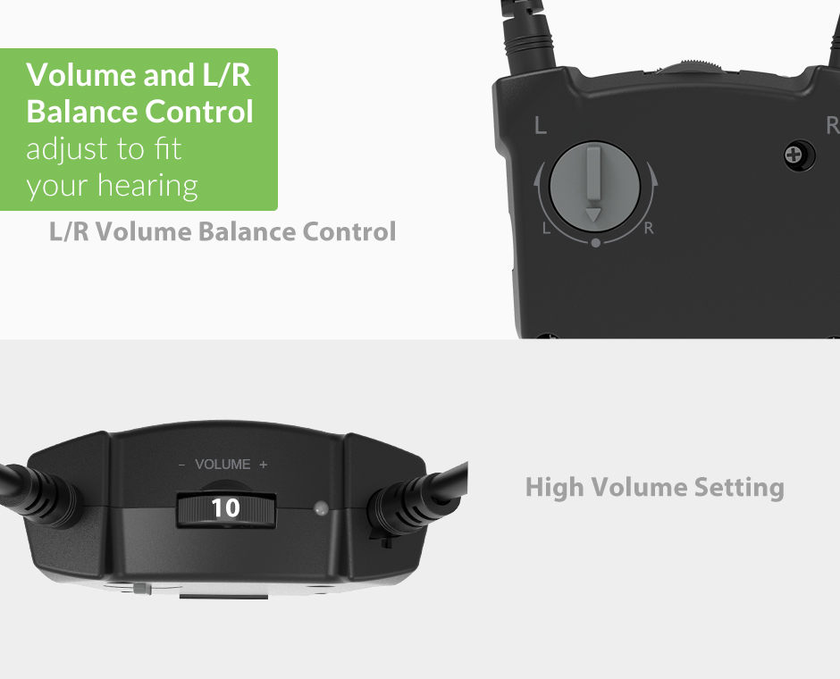 Avantree HT380 wireless headphone for tv watching left right volume balance 