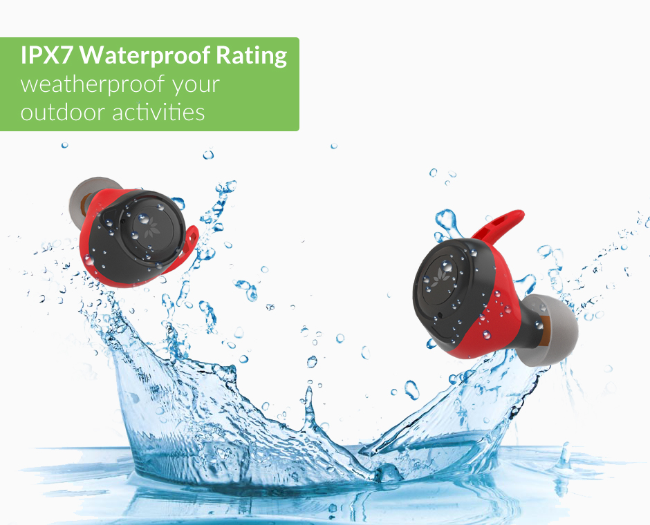 Avantree TWS106 is bluetooth earbuds for running with IPX7 waterproof rating