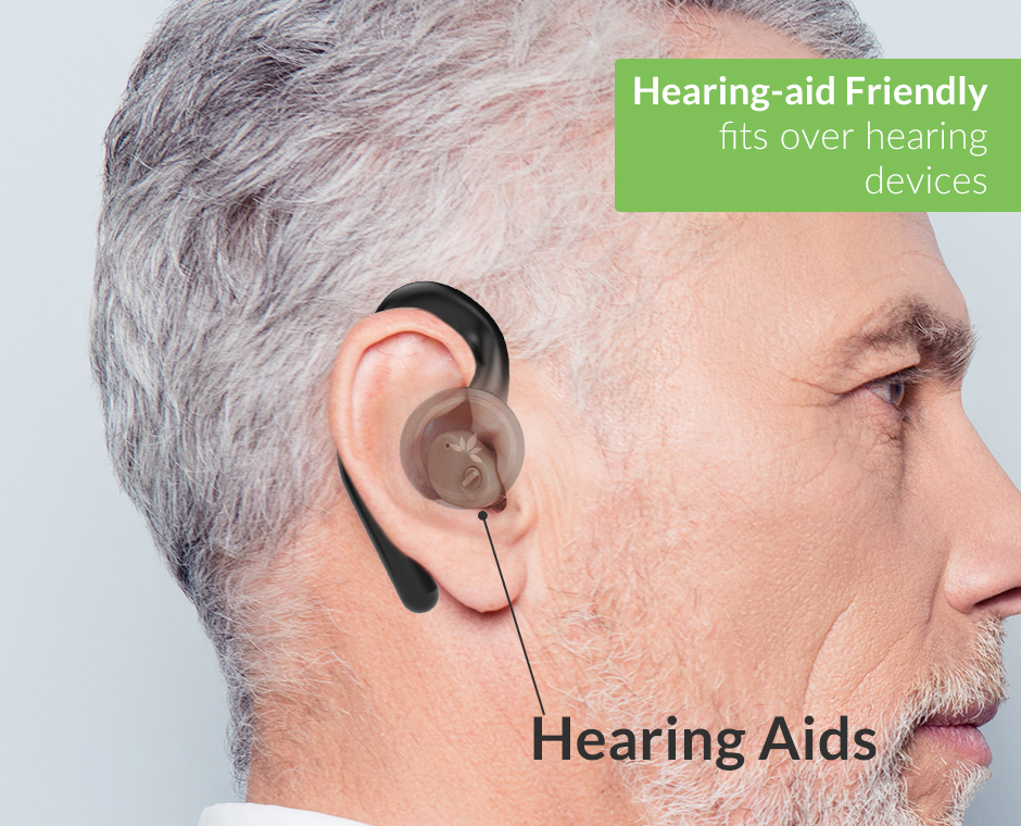Avantree TWS116 open ear headphones to work with in-ear hearing-aid well