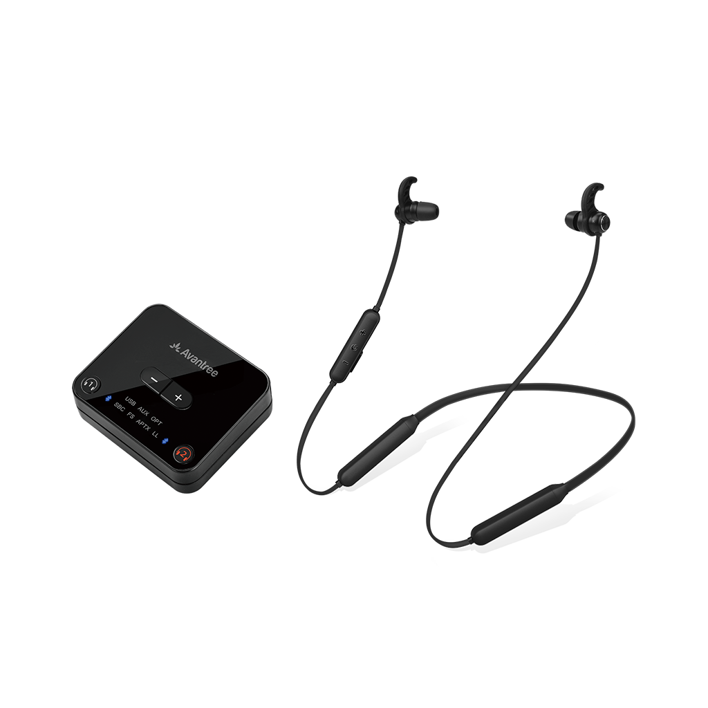 Avantree Neckband Bluetooth Headphones with Clear Dialogue Mode & Enhanced  Volume for Phone PC TV Listening, 20hrs Music Time, Wireless Earbuds