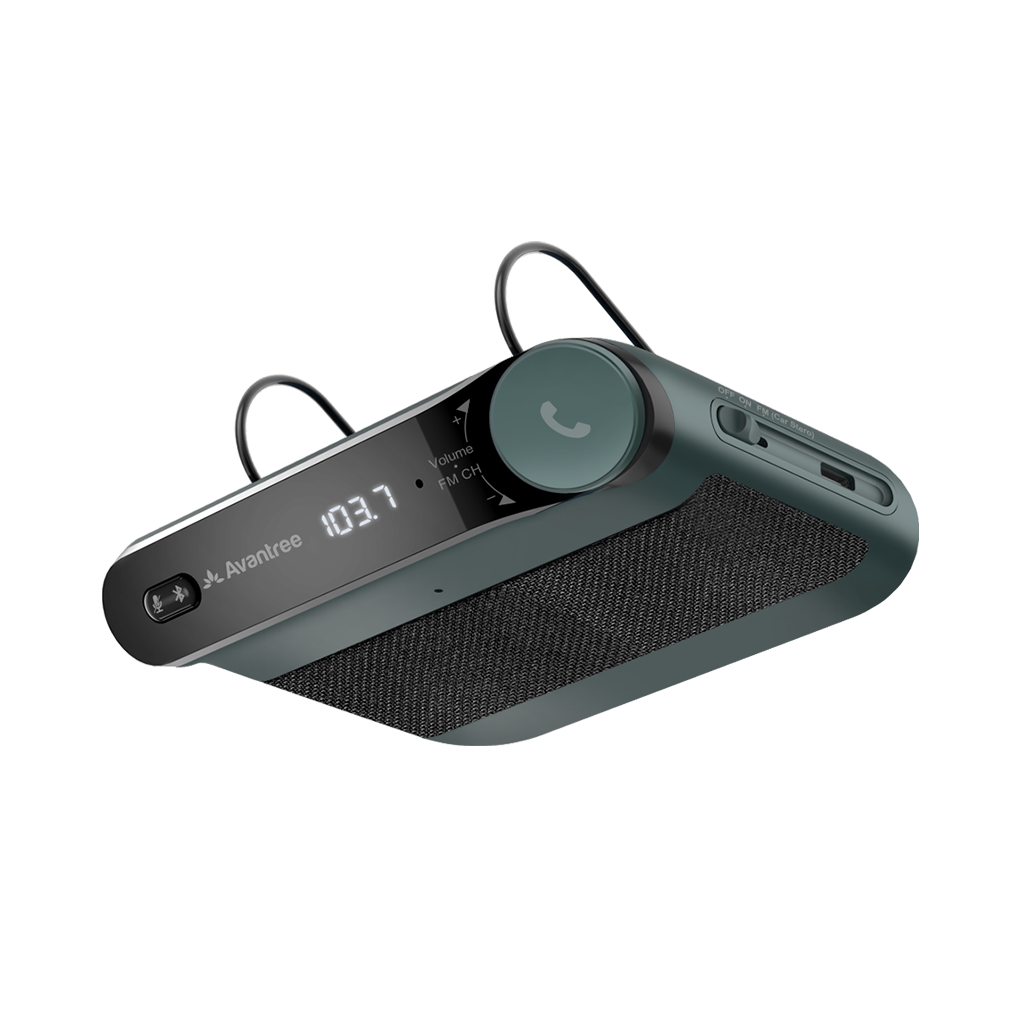 4-in-1-Kit mit Bluetooth-Freisprecheinrichtung und FM-Sender für