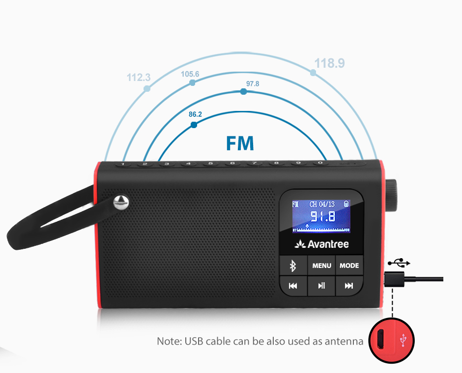 Best Portable Radio with Bluetooth Speaker | Avantree SP850